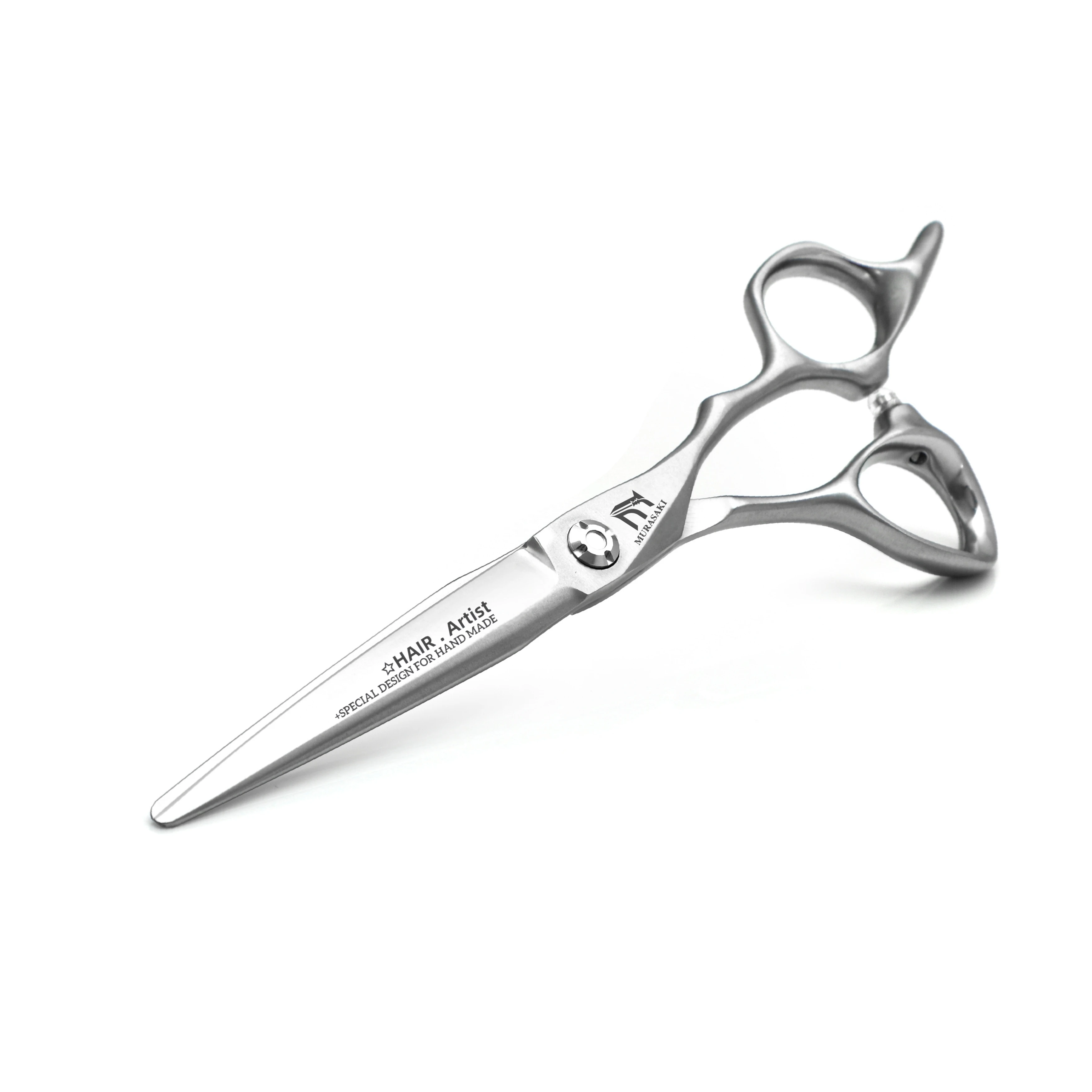 Professional VG10 Steel Barber Scissors, 5.75 Inch Willow Leaf Single-Sided Sharp Blade, Specialized for Regulating Hair Volume