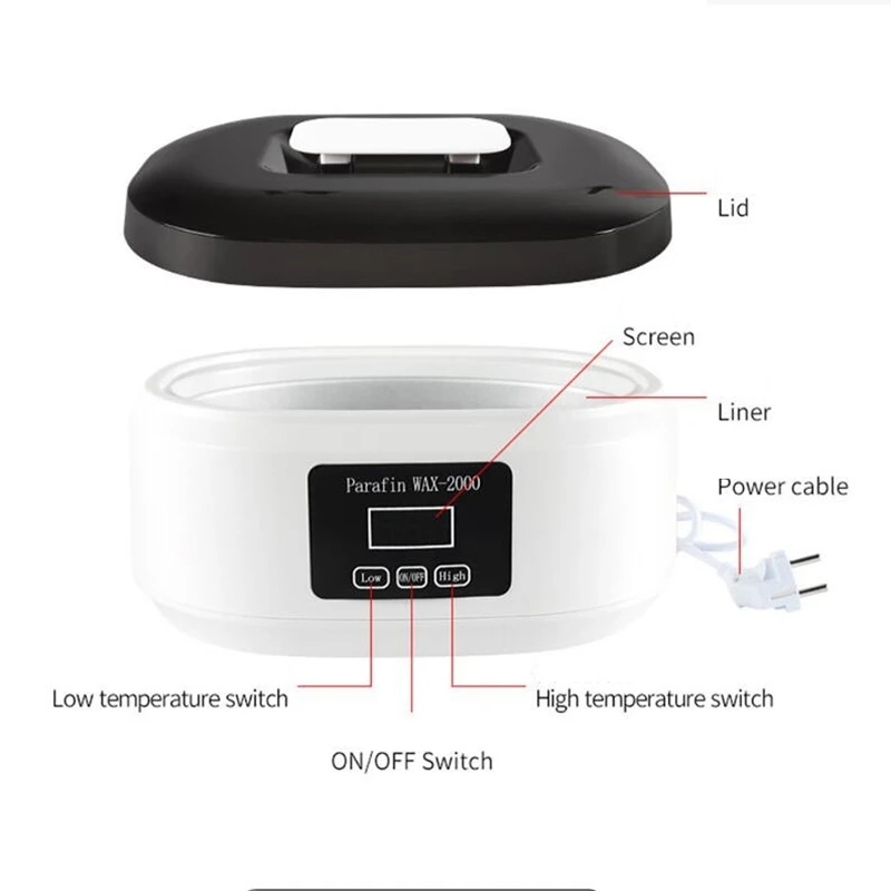 Hands and Feet Mask Warmer Paraffin Wax Bath Heater Machine Moisturizing Hydrating Kit Hand Waxing Spa Smooth and Soft Skin Care