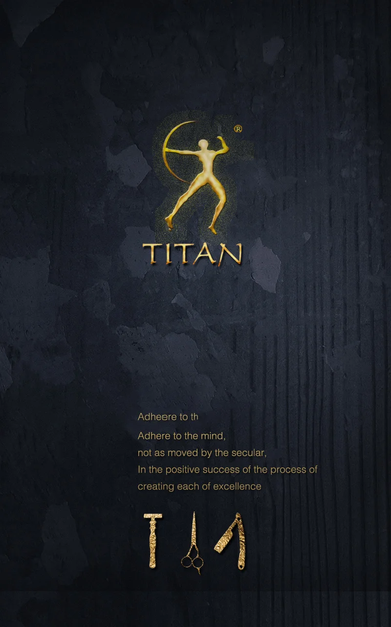 TITAN High-end Barber Scissors Professional Hairdressing Shear Thinning Hair Scissors Hair Thinning