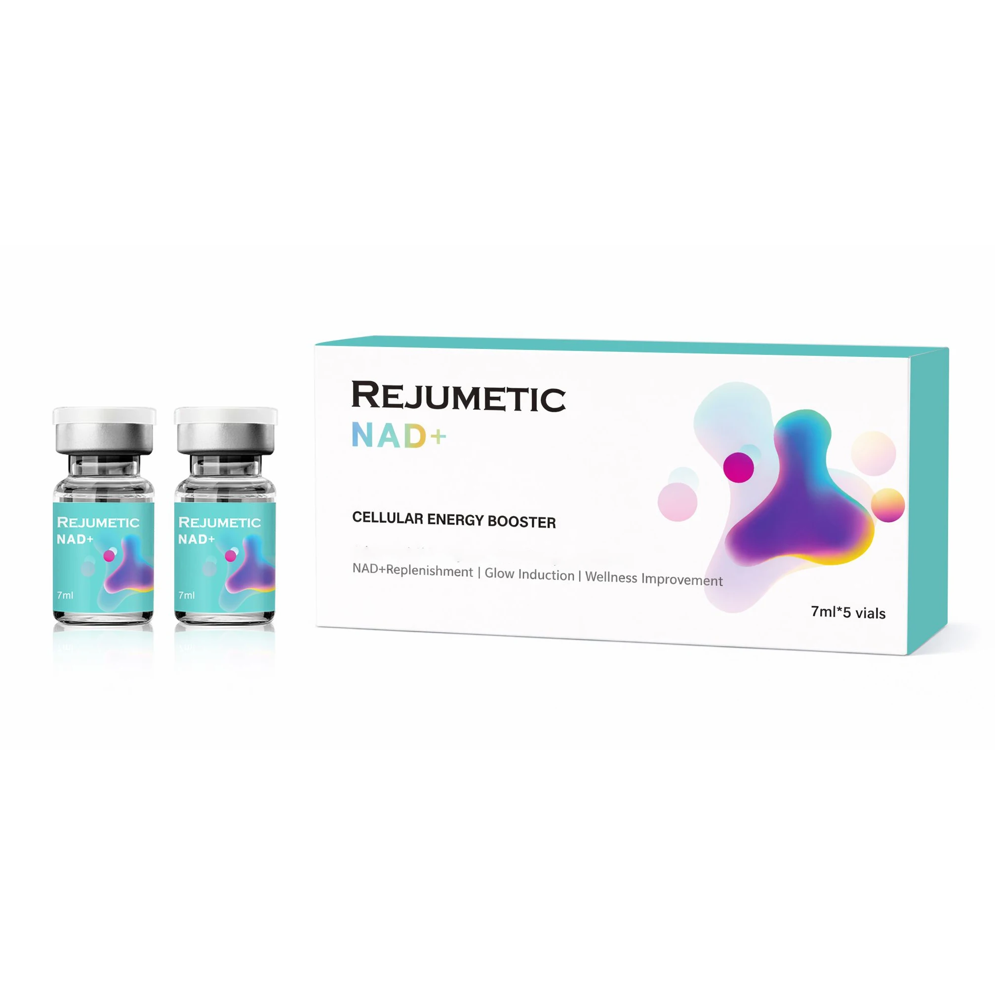 2026 Newest NAD+ Glow Serum Deep Hydration Miosturezing Smoothing Der.pen Skin Booster Beauty Korean Skin Care 7mlx5Vials