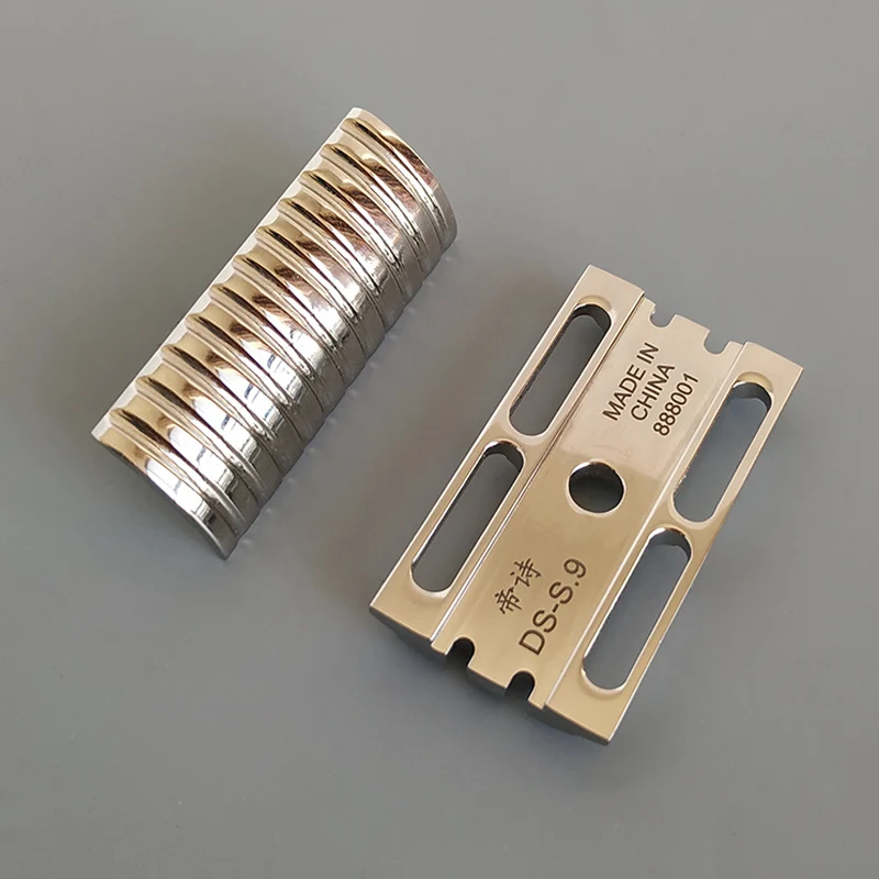 Dscosmetic S9 CNC Stainless Steel Double Edge Safety Razor Head