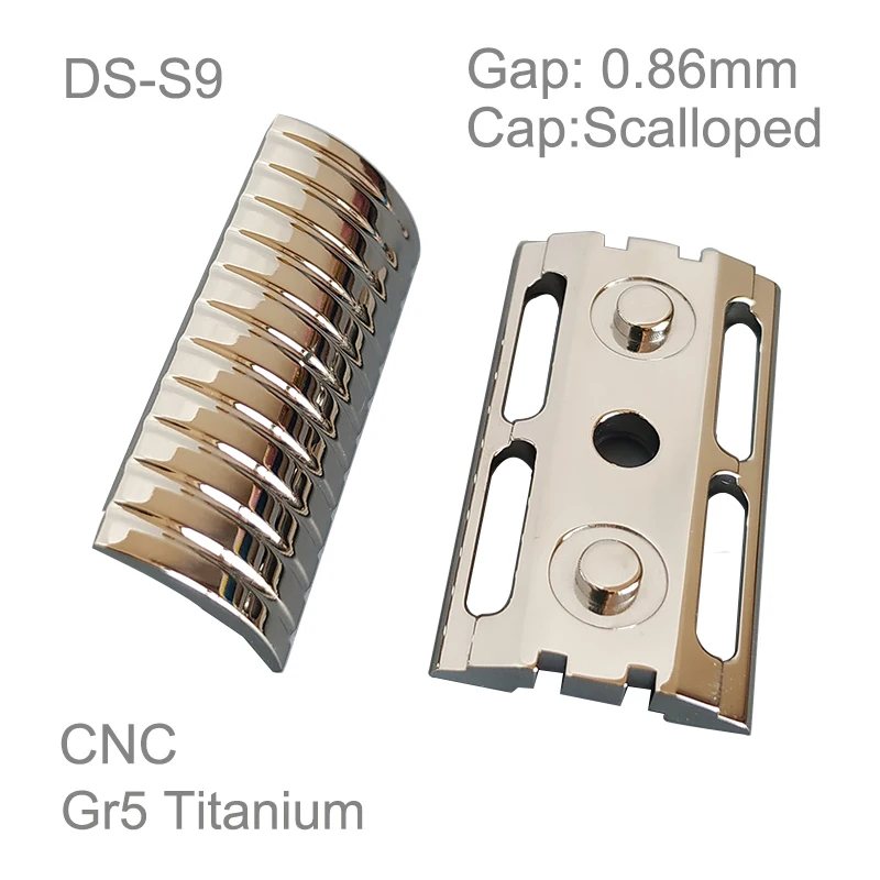 Dscosmetic S9 CNC Stainless Steel Double Edge Safety Razor Head