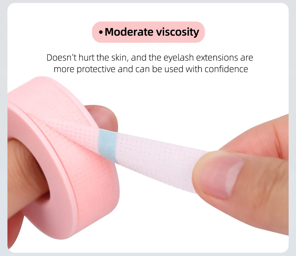 NEW 20Rolls Non-Woven Silicone Gel Tape Sensitive Skin Multi Use Breathable Microporous Color Gel Tape Eye Pad Makeup Patches