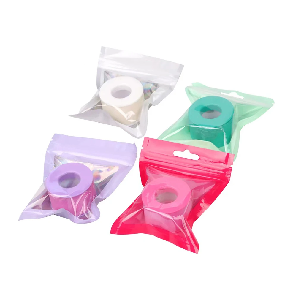 NEW 20Rolls Non-Woven Silicone Gel Tape Sensitive Skin Multi Use Breathable Microporous Color Gel Tape Eye Pad Makeup Patches