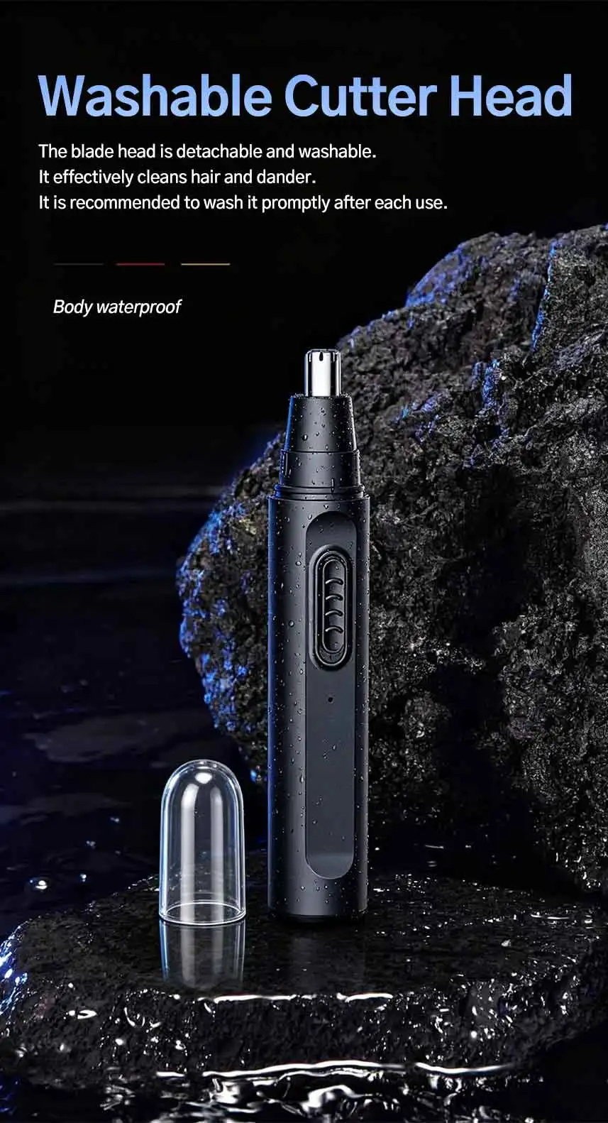 Upgrade 2.0, Rechargeable Electric Nose Hair Trimmer Nose Hair Razor Ear Hair Trimmer Spot Hair Trimmer Spot Shaving