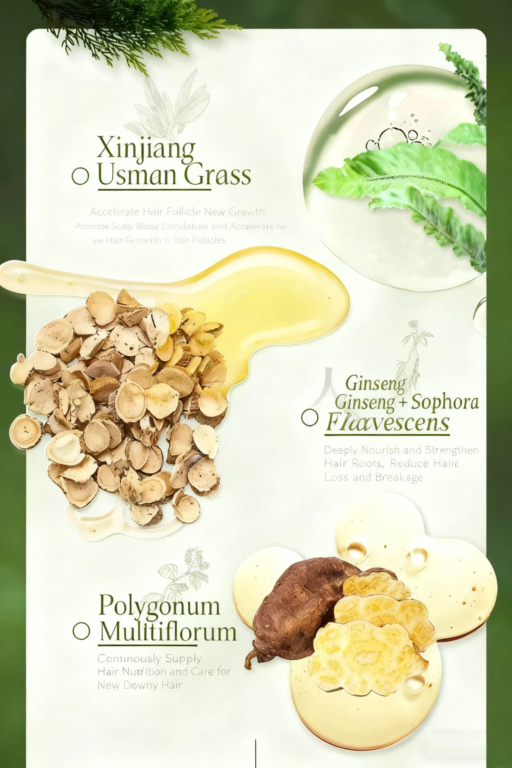 Original Seven Green Hair Product Platycladus Orientalis Leaves Usman Grass CACUMEN BIOTAE ISATIS INDICOTICA SHAMPOO Soap BAR
