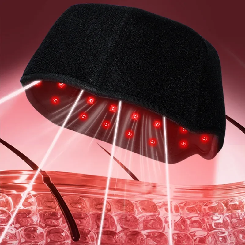 100 Pcs LEDs 660nm&850nm Red and Infrared Therapy Light Cap for Hair Regrowth