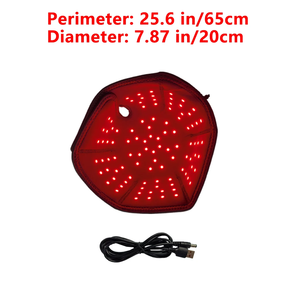 100 Pcs LEDs 660nm&850nm Red and Infrared Therapy Light Cap for Hair Regrowth