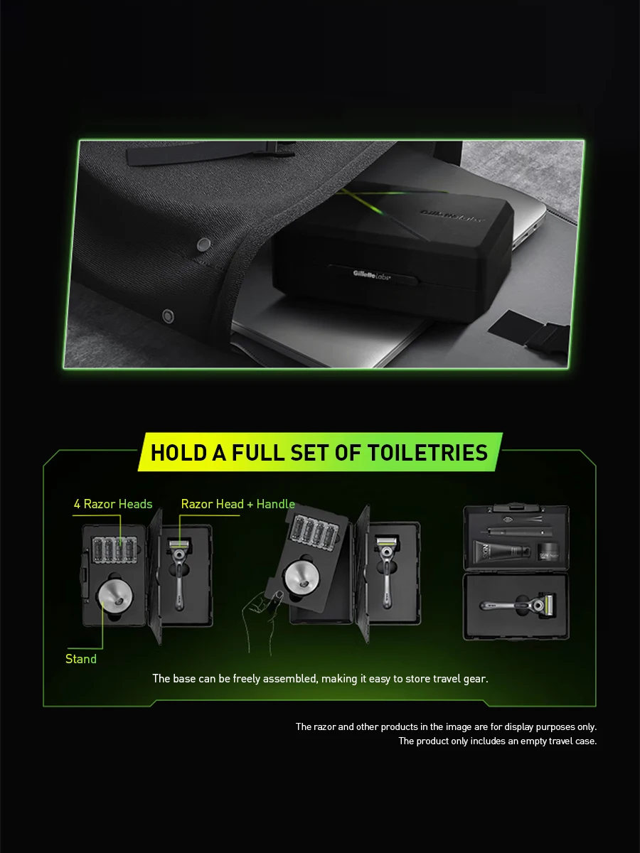 Gillette Labs Travel Box Store Razors and Refills Suitable for Labs Series