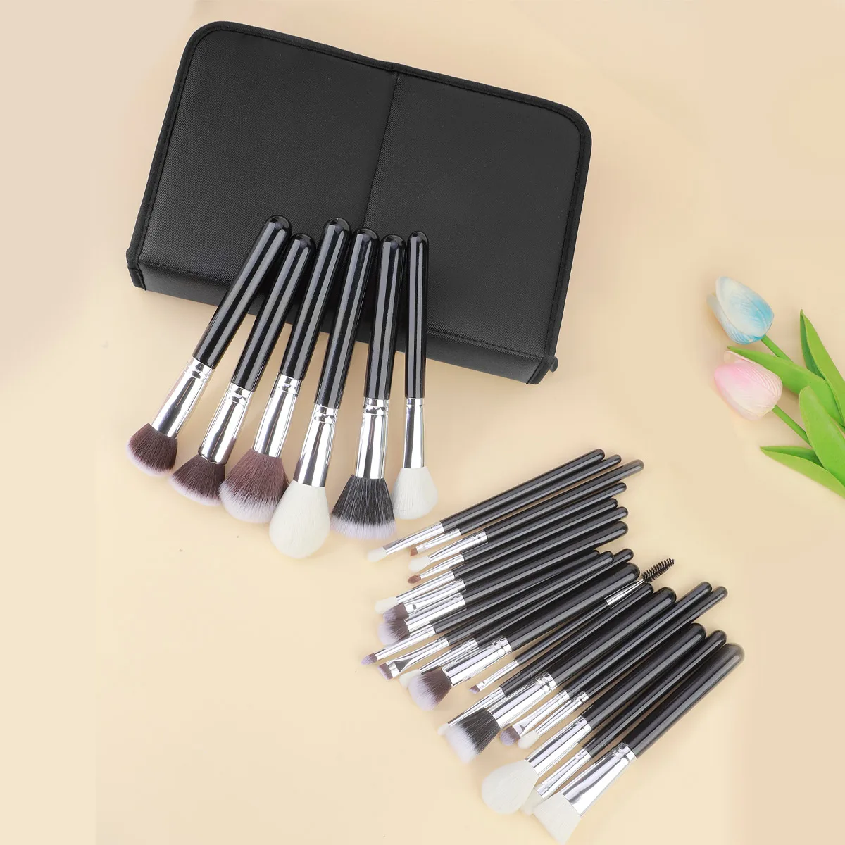 RANCAI 25Pcs Full Sets Of Makeup Brushes,Powder Foundation Make-up Brush,Suitable For Beginners And Professional Makeup Artists