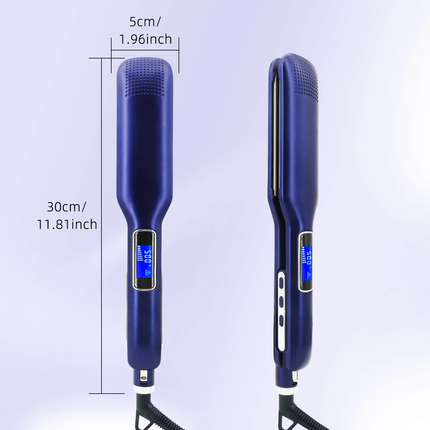 2 In 1 Hair Straightener and Curler High Temperature 500℉ / 260°C Smooth Frizz Flat Iron Dual Voltage For Salon Travel