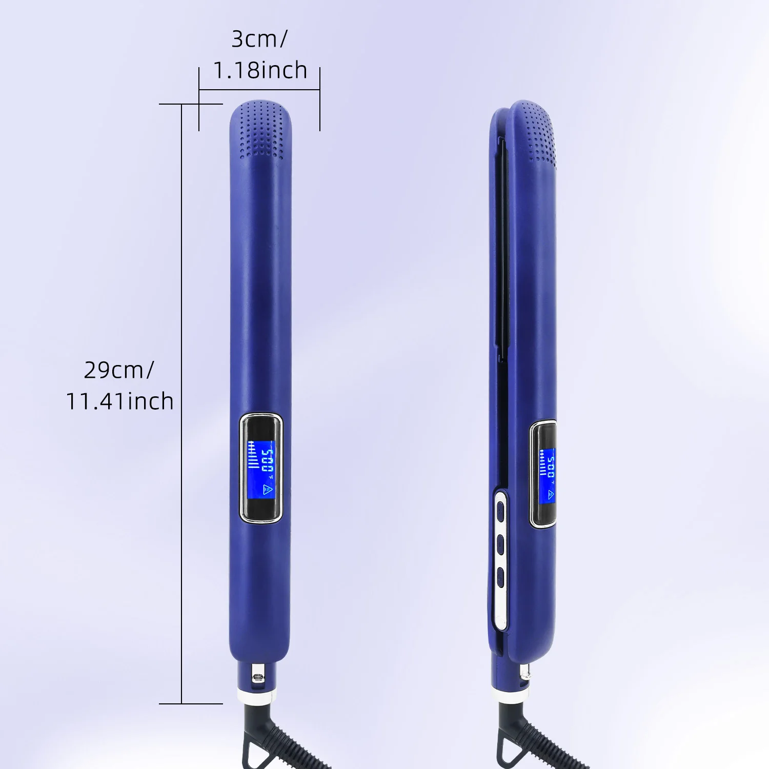 2 In 1 Hair Straightener and Curler High Temperature 500℉ / 260°C Smooth Frizz Flat Iron Dual Voltage For Salon Travel