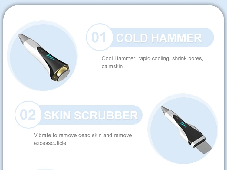 New Water Dermabrasion Oxygen Ice Blue Smart Jet Aqua Peel Small Bubble Skin Cleansing Device Facial Machine