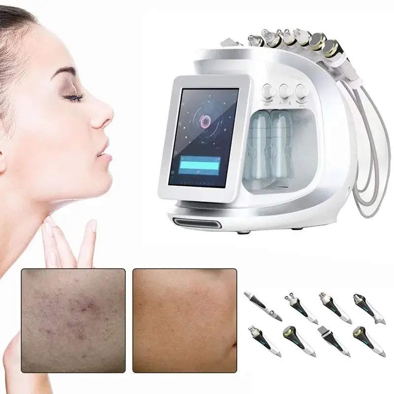 New Water Dermabrasion Oxygen Ice Blue Smart Jet Aqua Peel Small Bubble Skin Cleansing Device Facial Machine
