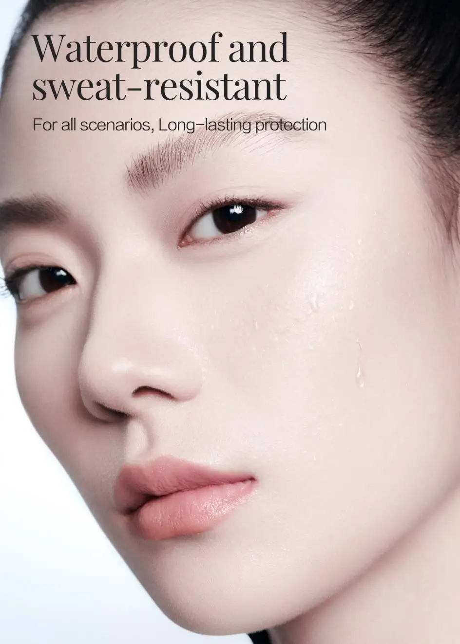 CARSLAN Brightening Whitening Sunscreen Lotion Lightweight Non-sticky Waterproof Facial Sunscreen SPF 50+ PA+++ Primer Makeup