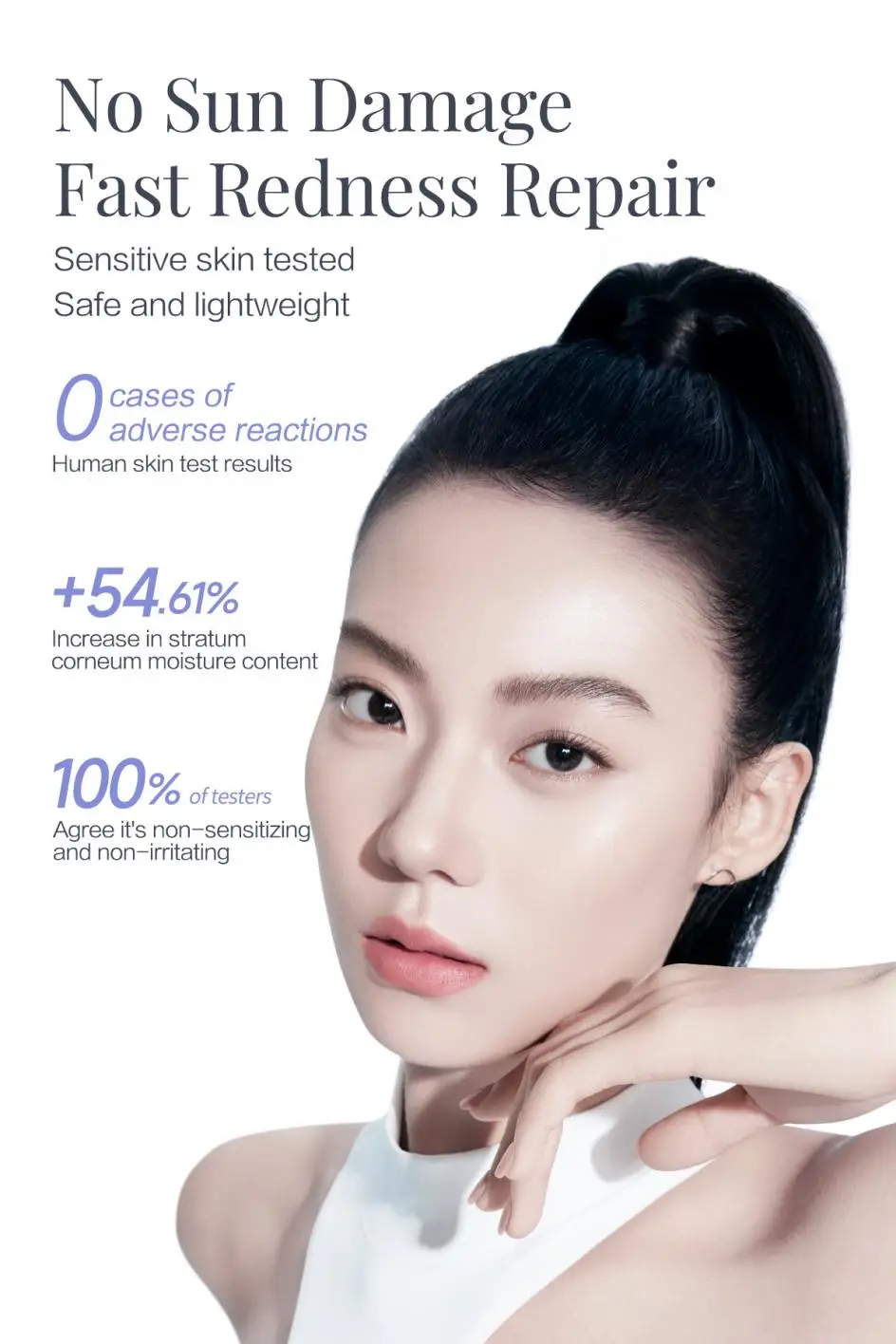 CARSLAN Brightening Whitening Sunscreen Lotion Lightweight Non-sticky Waterproof Facial Sunscreen SPF 50+ PA+++ Primer Makeup
