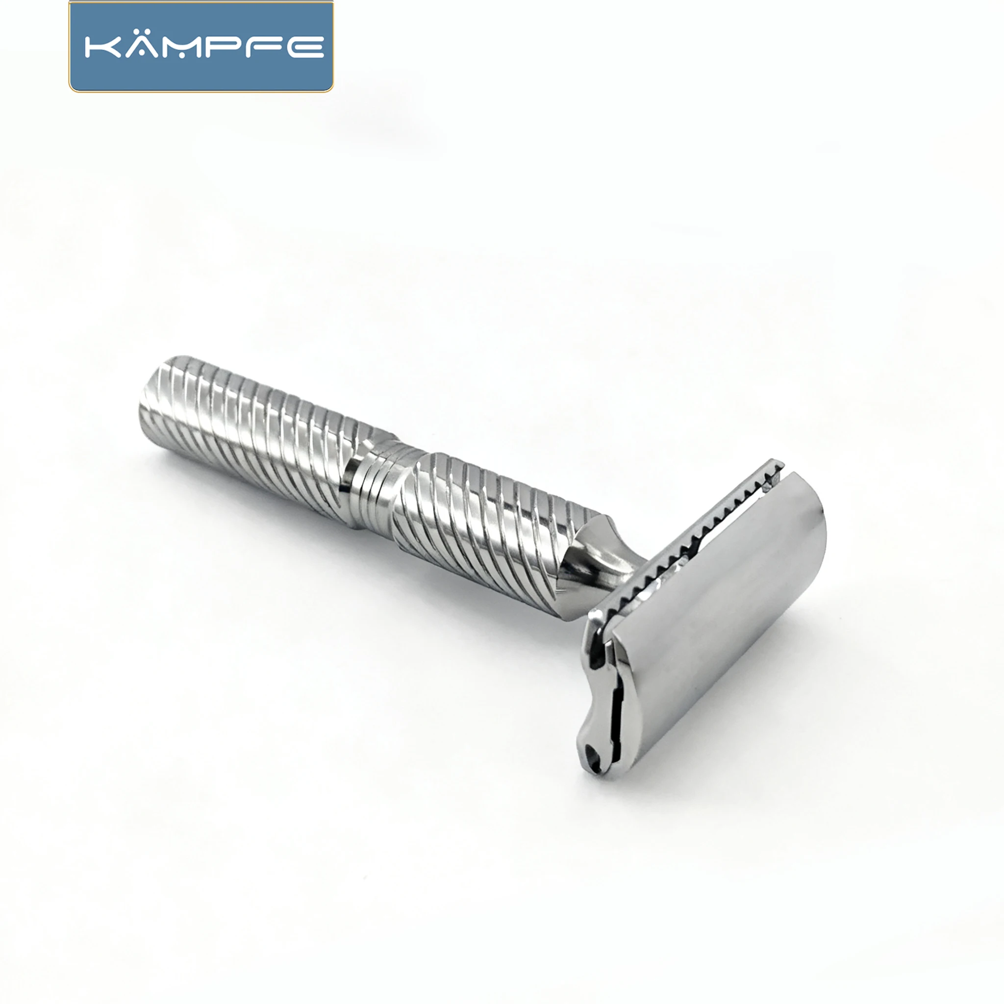 KAMPFE CNC Vintage Manual Stainless Steel Safety Style shaver Double Edged Durable Razor Men's Grooming Kit