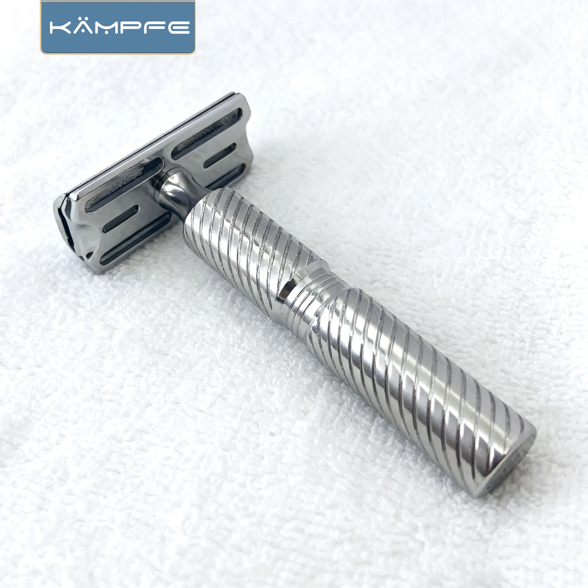 KAMPFE CNC Vintage Manual Stainless Steel Safety Style shaver Double Edged Durable Razor Men's Grooming Kit