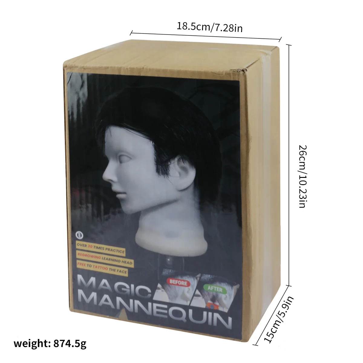 Real Human Hair Regrowth Mannequin Head With Stand Barber Haircut Practice Manikin Hairdresser Training Doll Head For Styling