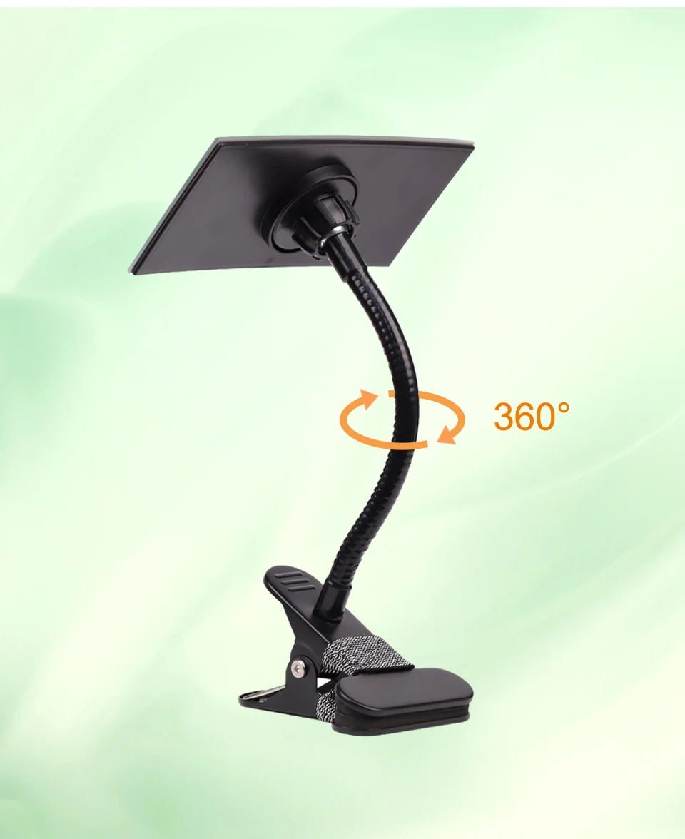 Flexible Clip-on Mirror for Salon Grafting Eyelash Extension 360°Rotatable Mirror Portable Desk Office Mirror Personal Safety