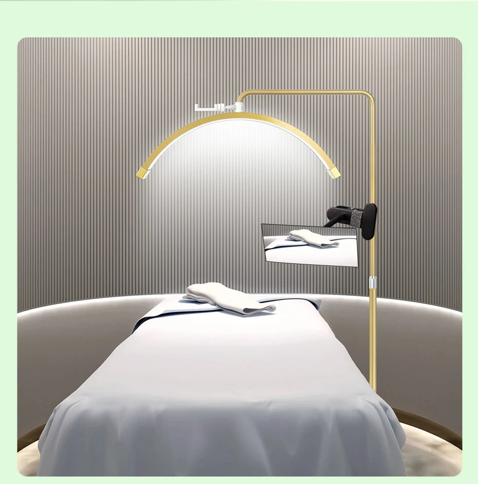Flexible Clip-on Mirror for Salon Grafting Eyelash Extension 360°Rotatable Mirror Portable Desk Office Mirror Personal Safety