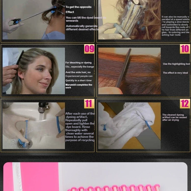 Hair Salon Balayage Board Barbershop Hairdresser Design Styling Tool Set Accessory Professional Dyes Hair Coloring Dyeing Board