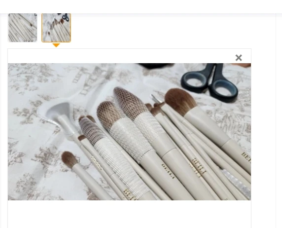 BEILI 15 Pcs Beige Premium Synthetic Makeup Brush Sets Foundation Concealer Eyeshadow Eyeliner Blush Blending Highlight Brush
