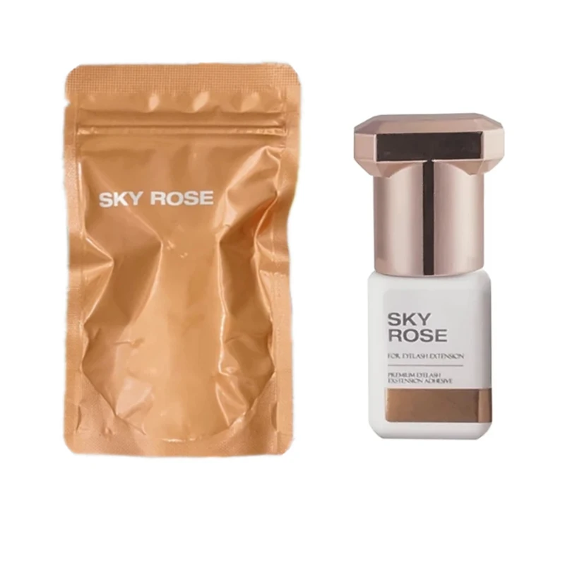 5 Bottles Sky Rose Glue Original Korea Flase Eyelashes Extension Supplies 5ml Beauty Shop Makeup Tools Adhesive Healthy
