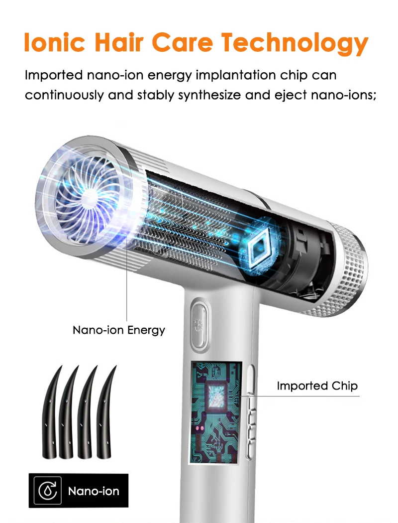 Professional Hair Dryer Infrared Negative Ionic Blow Dryer Hot Cold Wind Salon Hair Styler Tool Hair Blower Electric Blow Drier