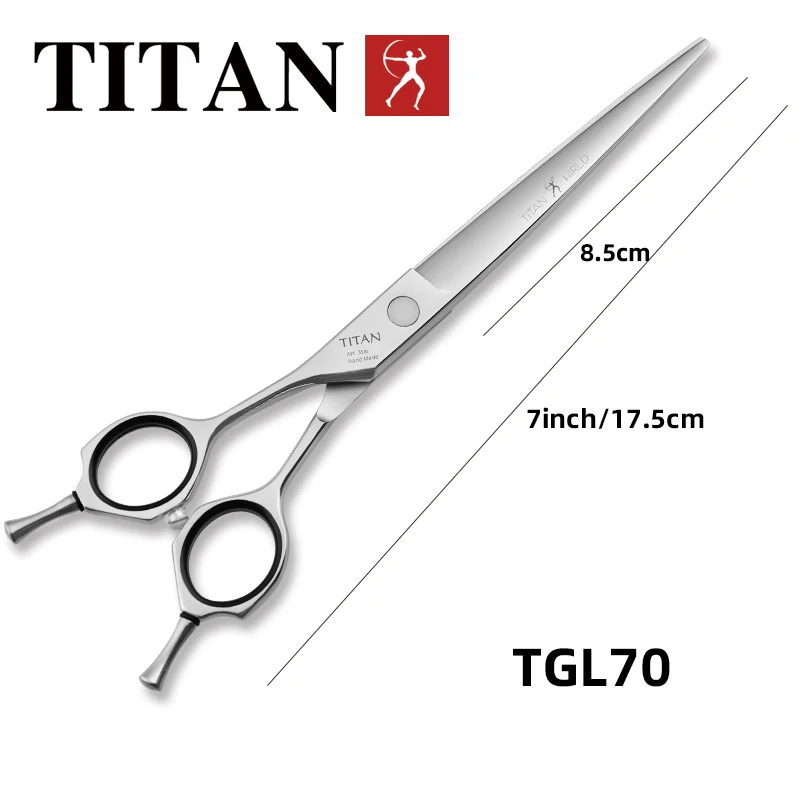 Titan Professional 7-inch Left Handed Cutting Scissors Shears Barber Scissors Hairdressing Scissors