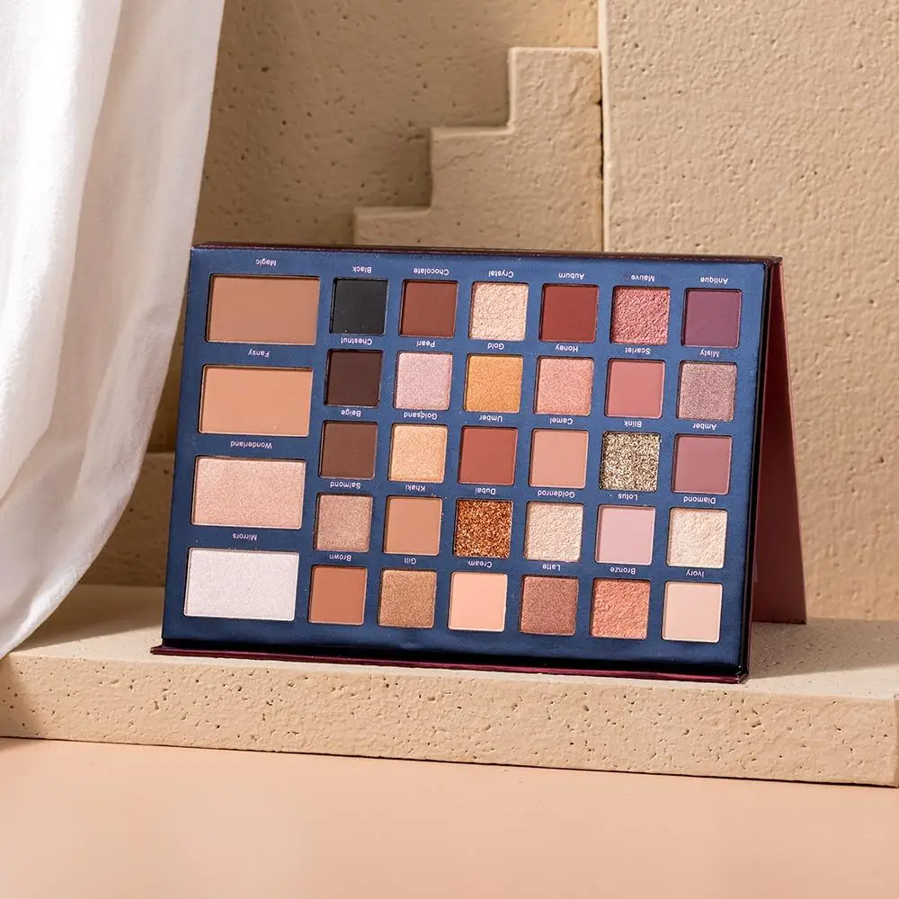 BEAUTY GLAZED 68 Colors Eye Shadow Palette Mix & Match Waterproof Shimmer Highlighter Blush Contour Eyeshadow Makeup Palette