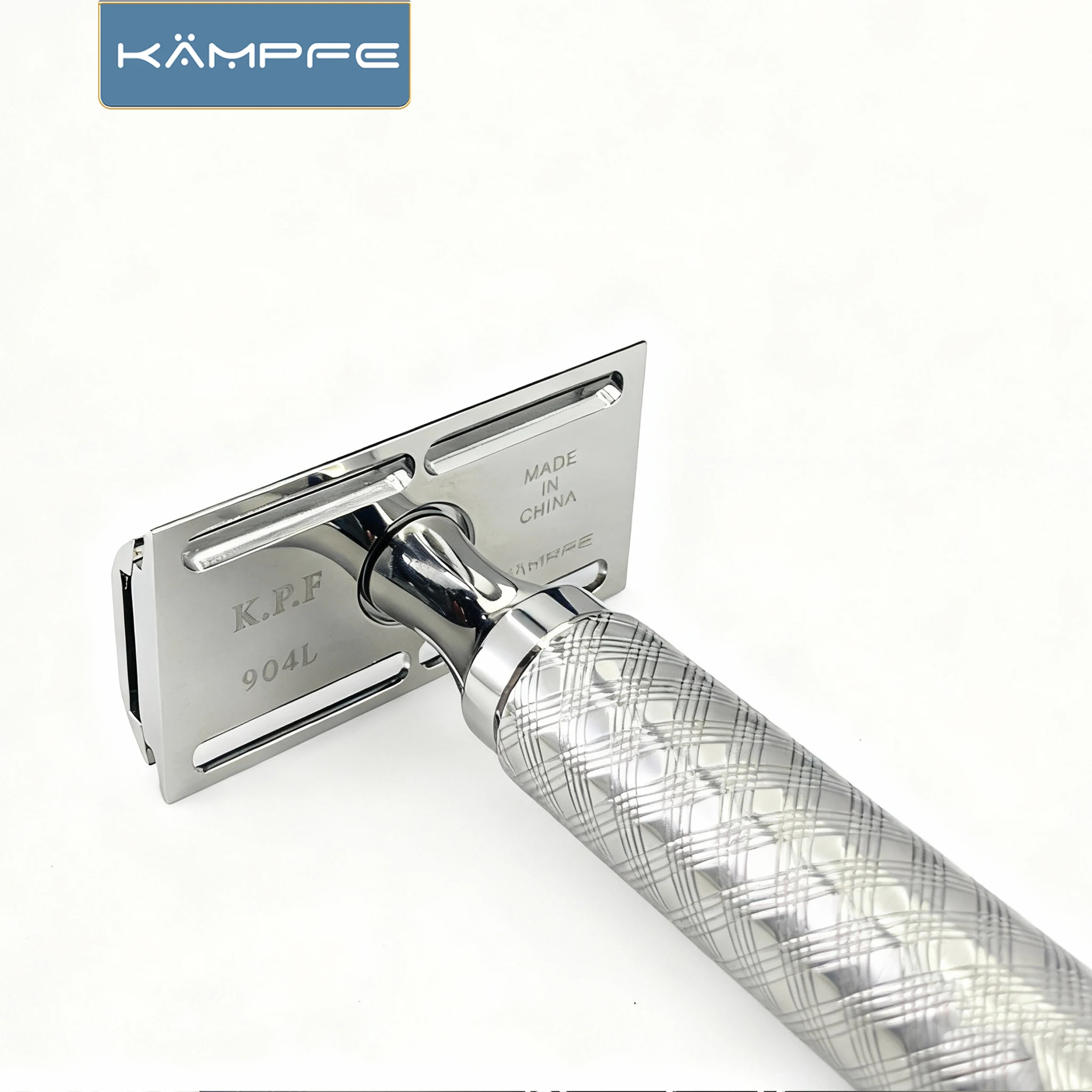 KAMPFE Manual Metal Safety Razor Double Edge Manual Shaver for Close Shave Traditional Safety Razor