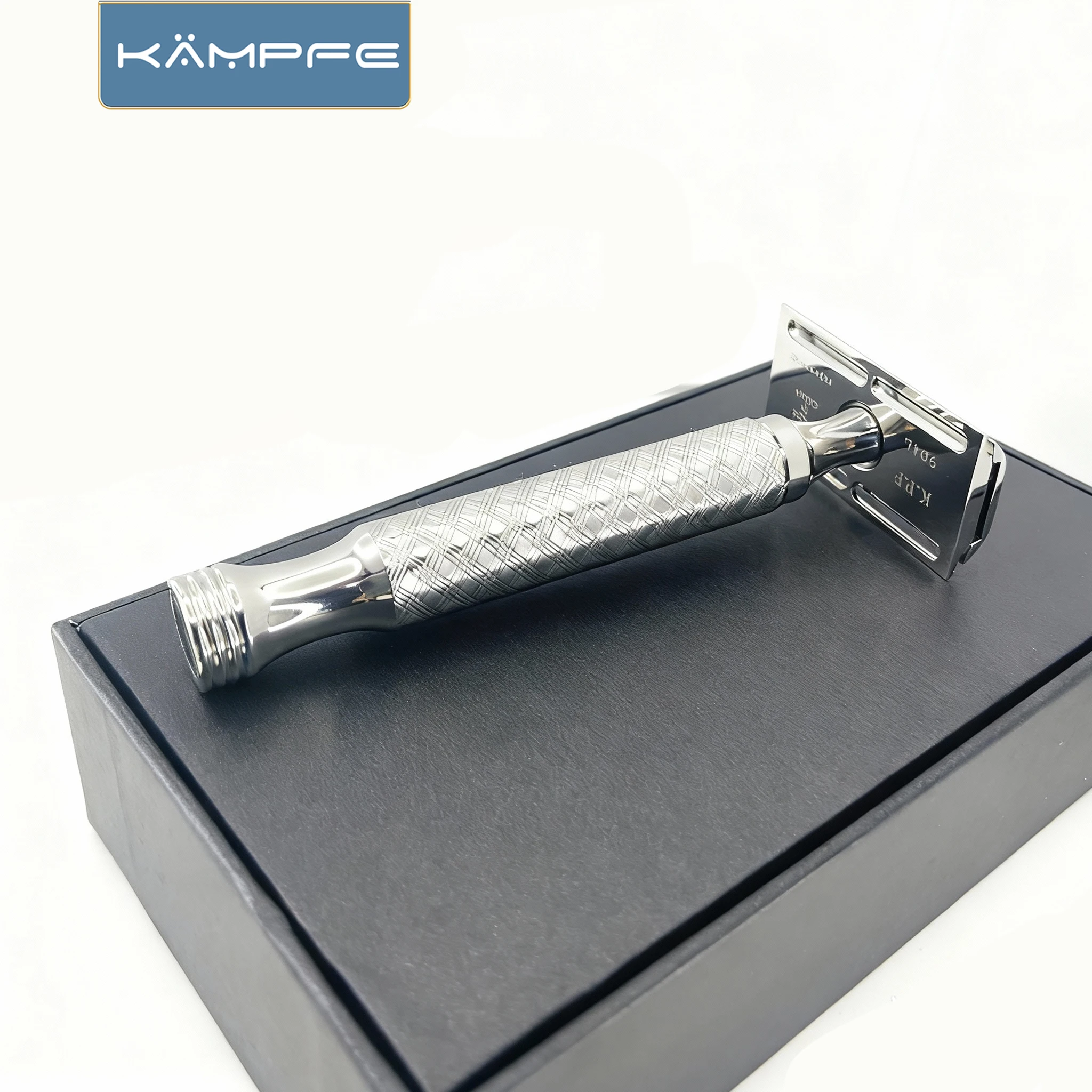 KAMPFE Manual Metal Safety Razor Double Edge Manual Shaver for Close Shave Traditional Safety Razor