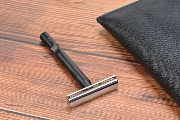 YAQI Chrome And Black Color Aluminum Handle Light Weight AC Blade Excalibur Single-edged Mens Shaving Safety Razor