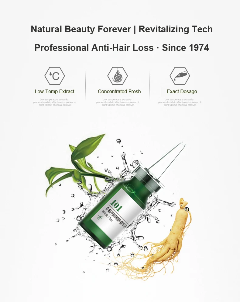 Zhangguang 101 Hair Tonic 10ml X32 Powerful Anti Hair Loss Chinese Herbal Medicine Therapy Hair Loss Treatment Essence