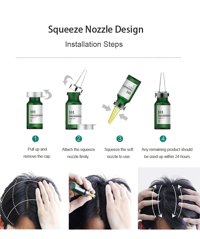 Zhangguang 101 Hair Tonic 10ml X32 Powerful Anti Hair Loss Chinese Herbal Medicine Therapy Hair Loss Treatment Essence