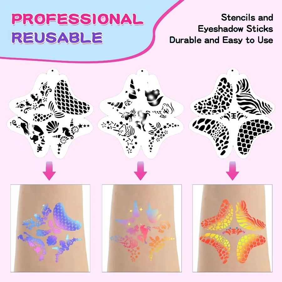 42 Colors Face Body Painting Set Water Soluble Glow Neon Face Paint Art Colorful Halloween Festival Party Body Paint Makeup Kit