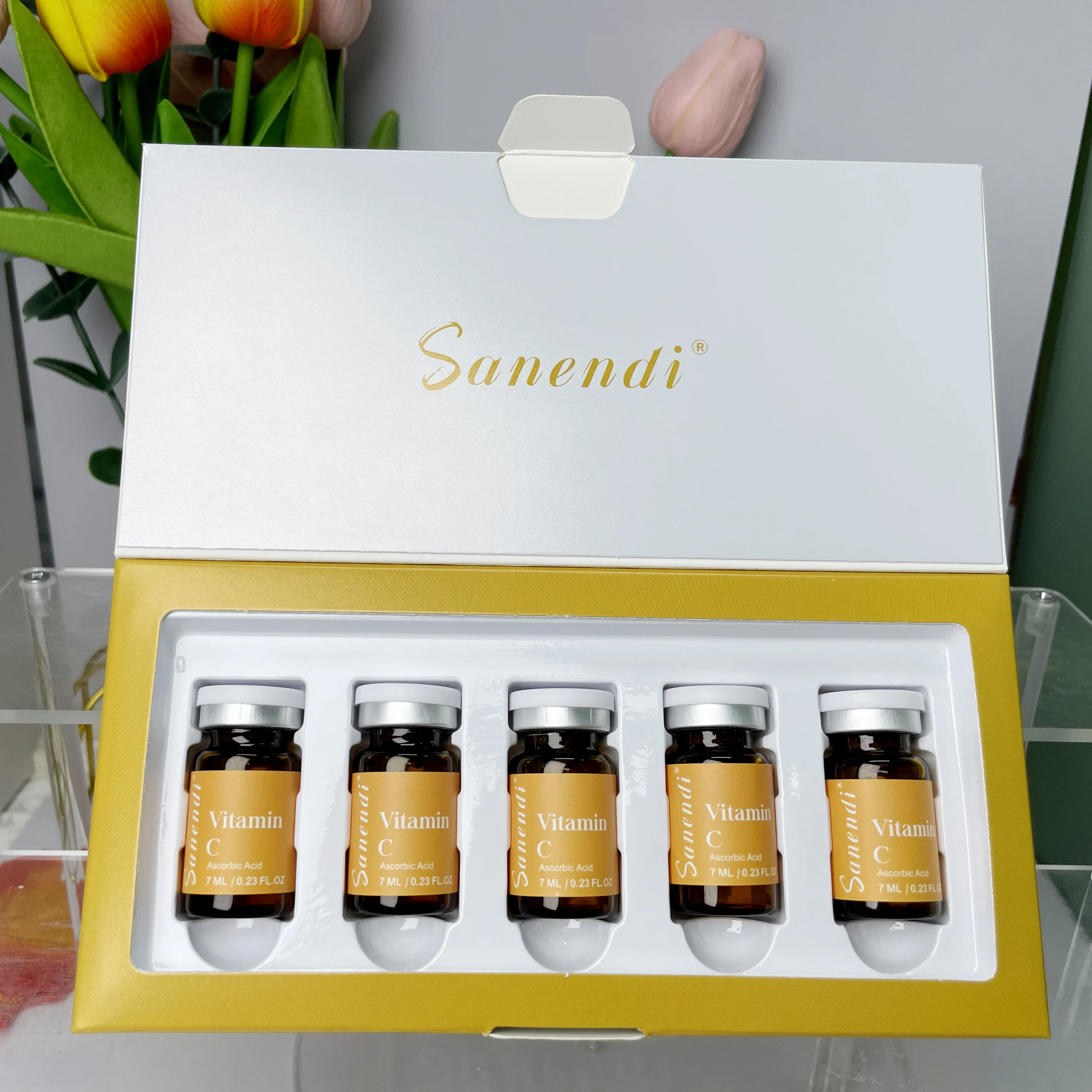 6 in 1 PDRN GS-H Hyaluronic Acid Serum Vitamin C Essence Collagen Korean Skin Care Hydrating Moisturizing Face Care Glow Recipe