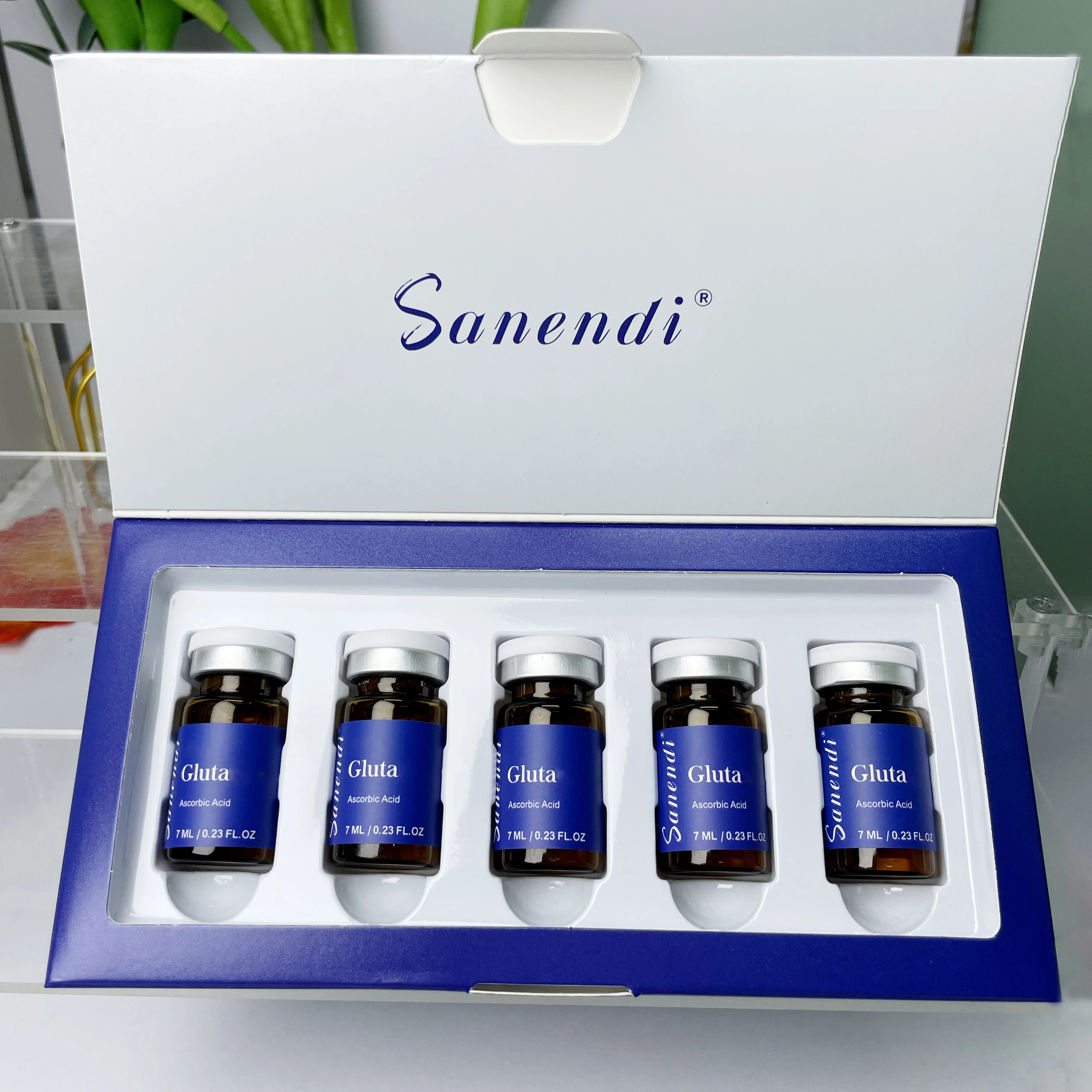6 in 1 PDRN GS-H Hyaluronic Acid Serum Vitamin C Essence Collagen Korean Skin Care Hydrating Moisturizing Face Care Glow Recipe