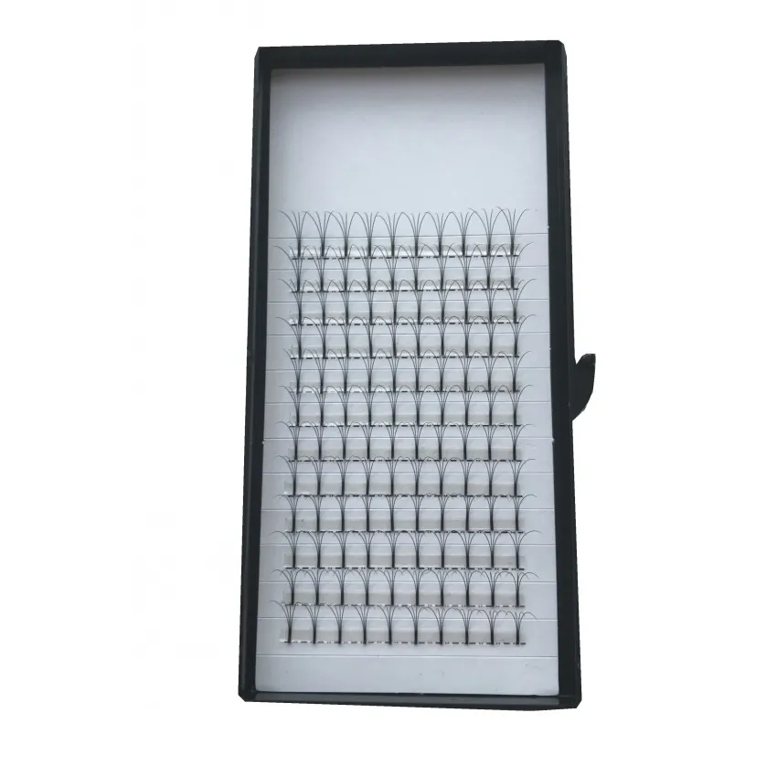 Wholesale 10 Trays/Lot 3D 4D 5D Premade Fans Popular Long Stem 0.10mm Russian Volume Eyelashes Saving Time 3D Faux Mink Lashes