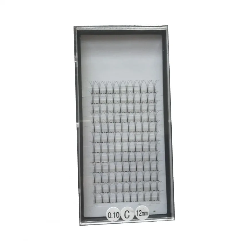 Wholesale 10 Trays/Lot 3D 4D 5D Premade Fans Popular Long Stem 0.10mm Russian Volume Eyelashes Saving Time 3D Faux Mink Lashes