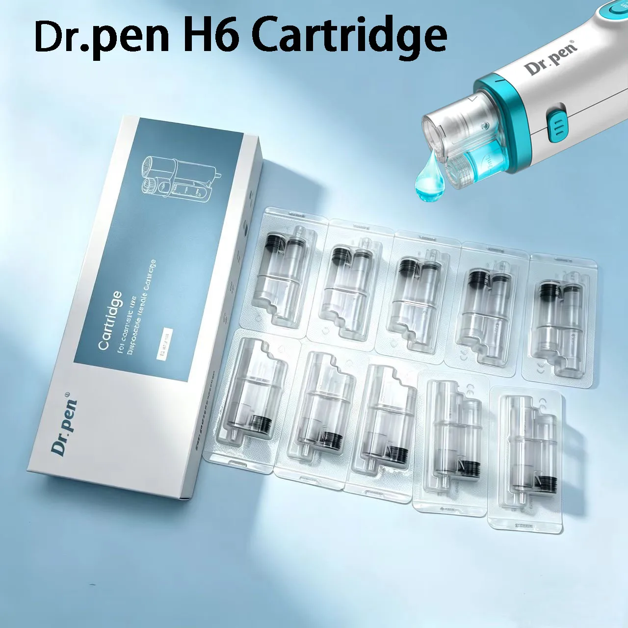 Dr. Pen H6 Newly Upgraded Dual Cartridge Design Intelligent Infusion Microneedling Pen Needle Length 0.25mm As a High-End Gift