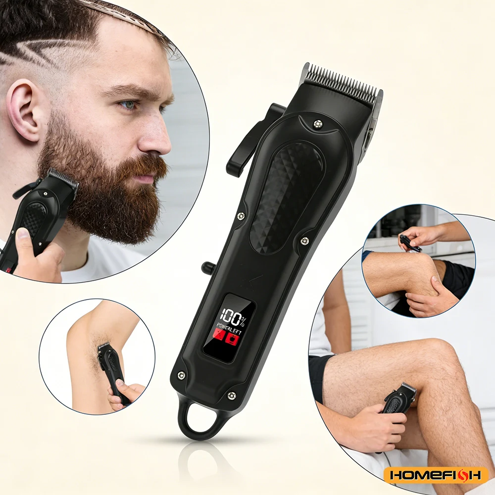 Professional USB Rechargeable Hair Clipper & Beard Trimmer, Cordless, Ideal Gift For Men