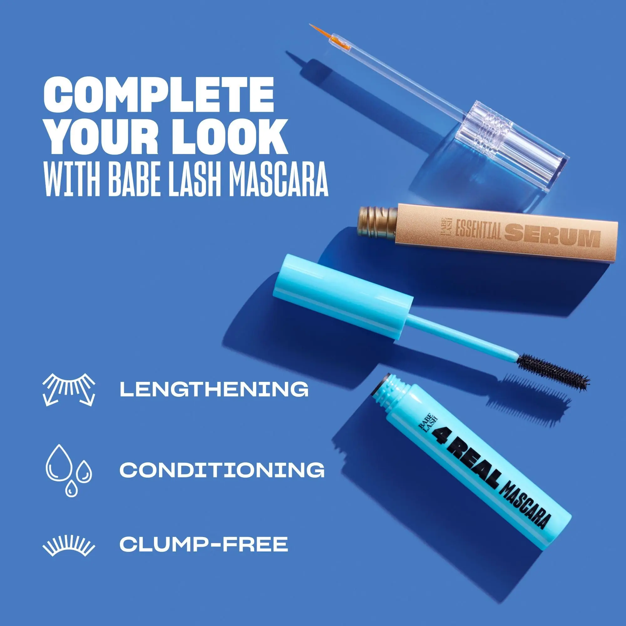 Babe Lash Serum-Fuller & Longer Looking Eyelashes, Advanced Lash Enhancing Treatment for Natural Lashes,Extensions &Eyebrows