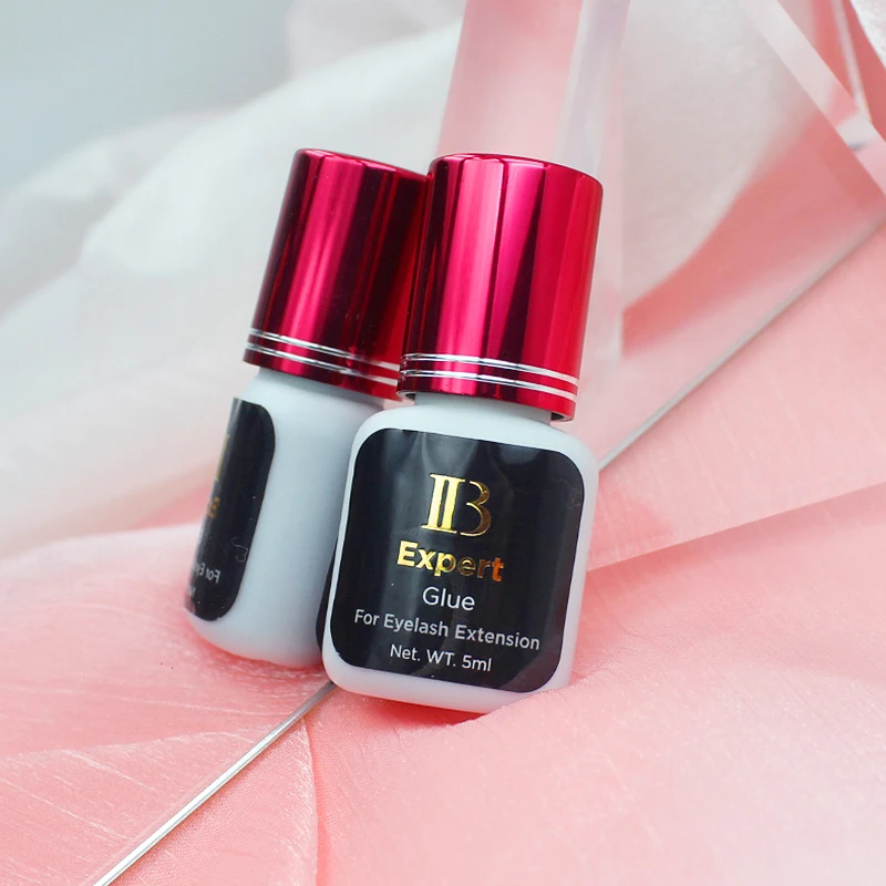 5ml Korea IB Ibeauty Expert Glue for Eyelash Extensions Original IB Wine Red Cap Lash Glue False Eyelash Adhesive Private Logo