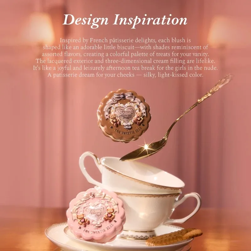 Flower Knows The Sweetie Bear Collection Coating Lip Jelly Silk Satin Blush Waterproof Long Lasting Makeup Flowerknows