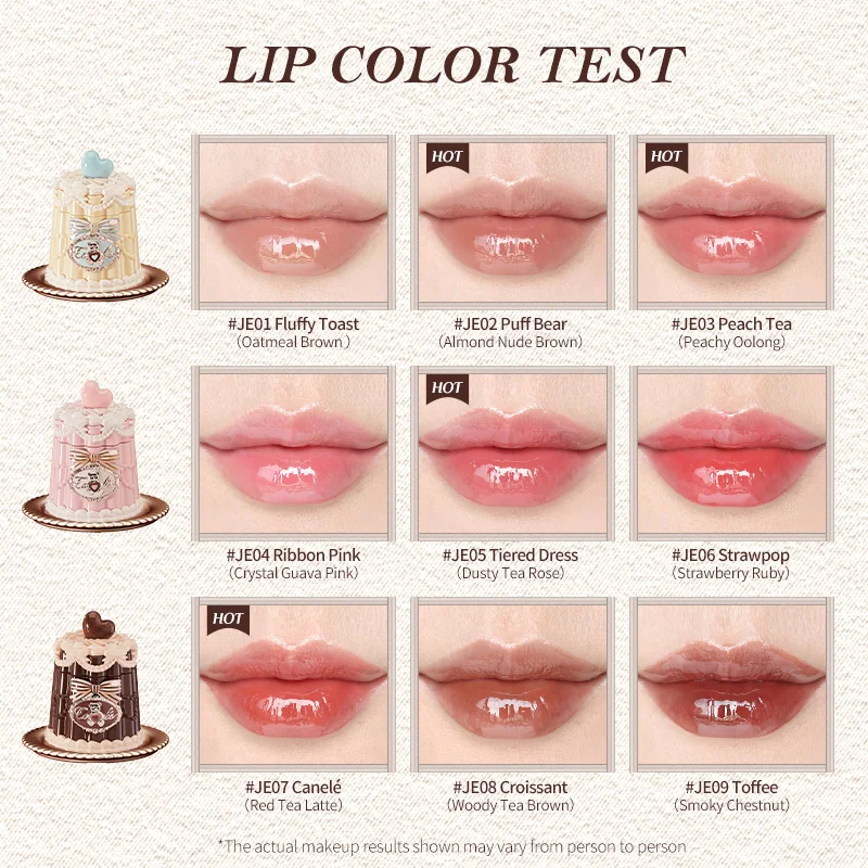 Flower Knows The Sweetie Bear Collection Coating Lip Jelly Silk Satin Blush Waterproof Long Lasting Makeup Flowerknows