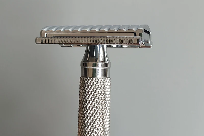 Dscosmetic AX-SE Zinc Alloy Double Edge Safety Razor with Stainless Steel Handle