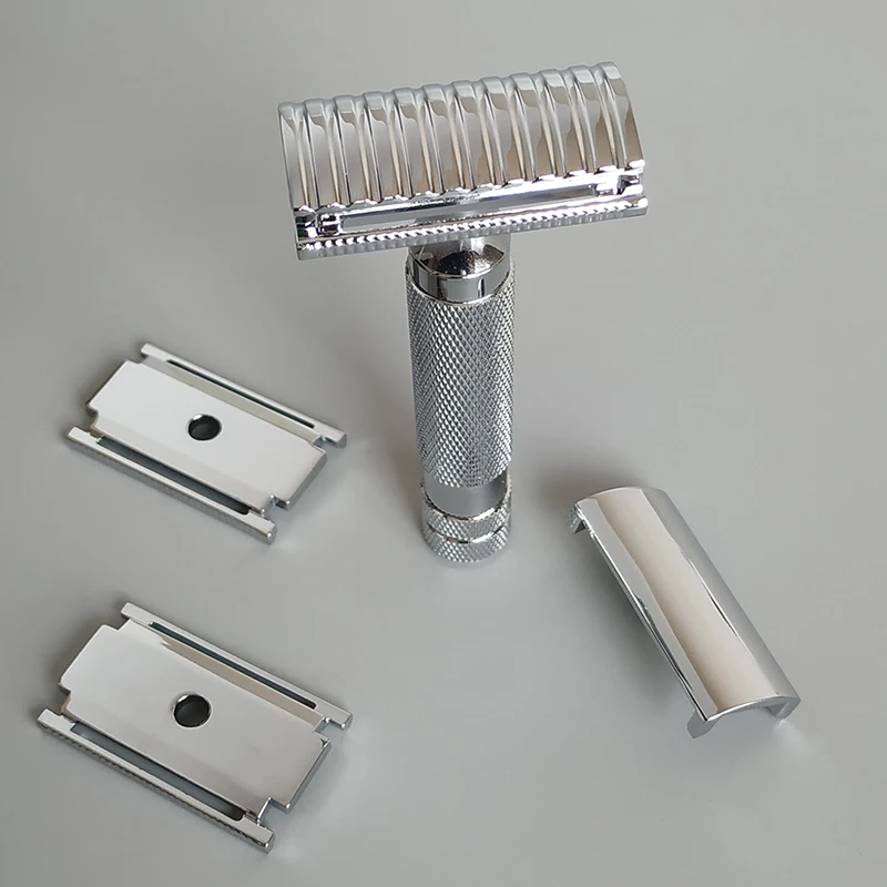 Dscosmetic AX-SE Zinc Alloy Double Edge Safety Razor with Stainless Steel Handle