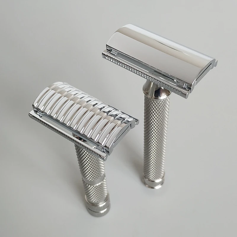 Dscosmetic AX-SE Zinc Alloy Double Edge Safety Razor with Stainless Steel Handle